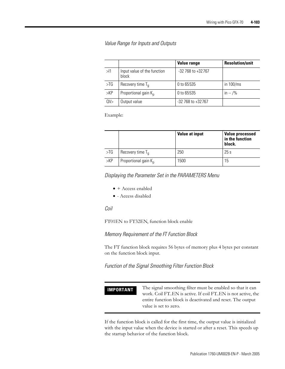 Rockwell Automation 1760-xxxx Pico GFX-70 Controllers User Manual User Manual | Page 213 / 400