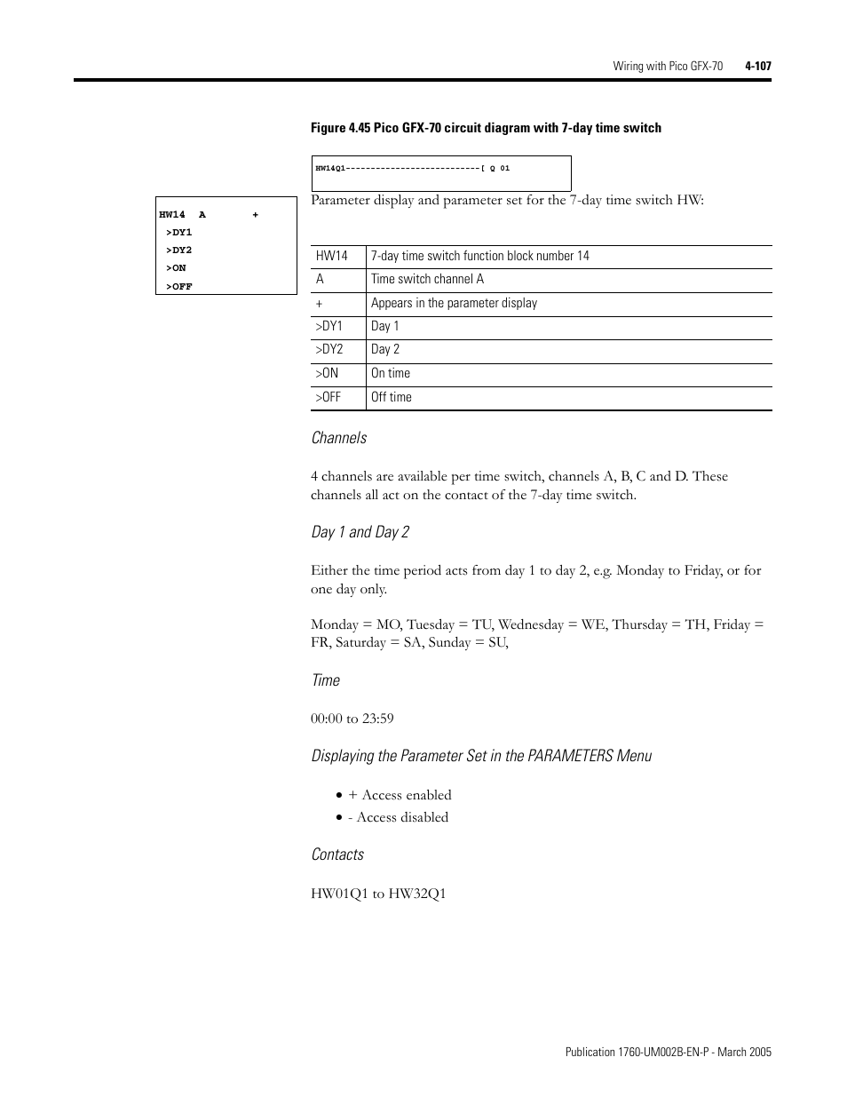 Rockwell Automation 1760-xxxx Pico GFX-70 Controllers User Manual User Manual | Page 217 / 400