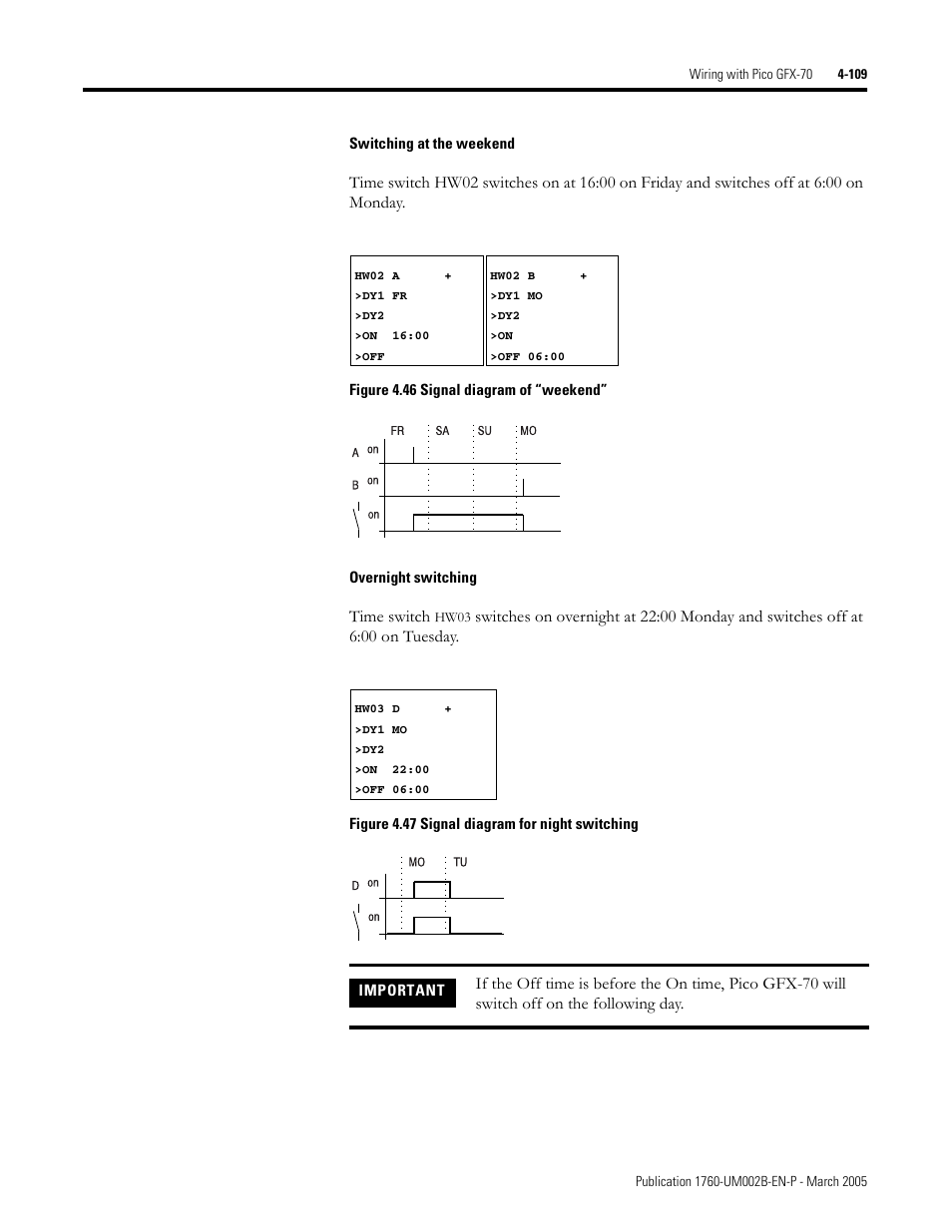 Time switch | Rockwell Automation 1760-xxxx Pico GFX-70 Controllers User Manual User Manual | Page 219 / 400