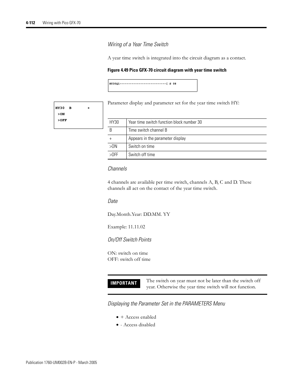 Rockwell Automation 1760-xxxx Pico GFX-70 Controllers User Manual User Manual | Page 222 / 400