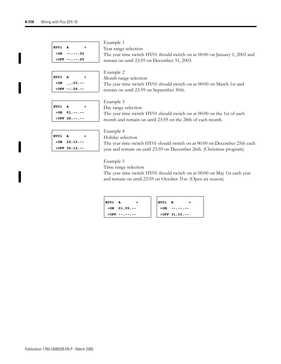 Rockwell Automation 1760-xxxx Pico GFX-70 Controllers User Manual User Manual | Page 224 / 400