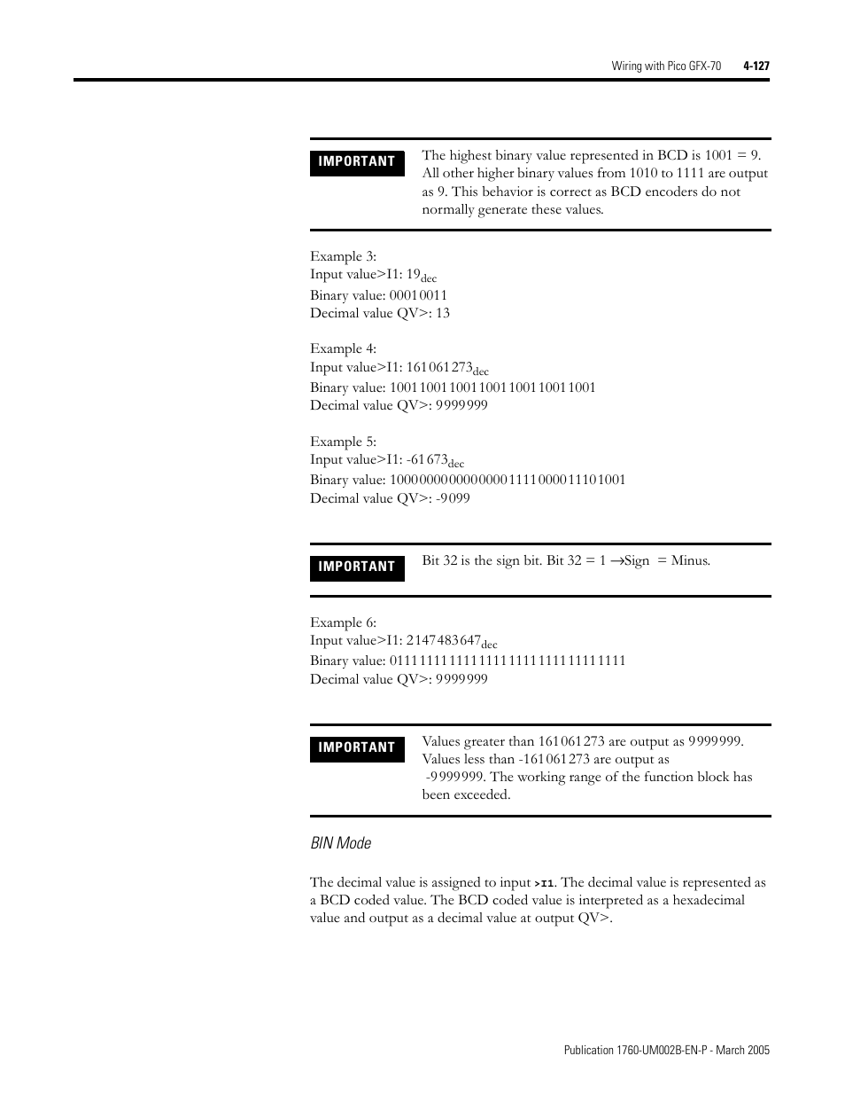 Rockwell Automation 1760-xxxx Pico GFX-70 Controllers User Manual User Manual | Page 237 / 400