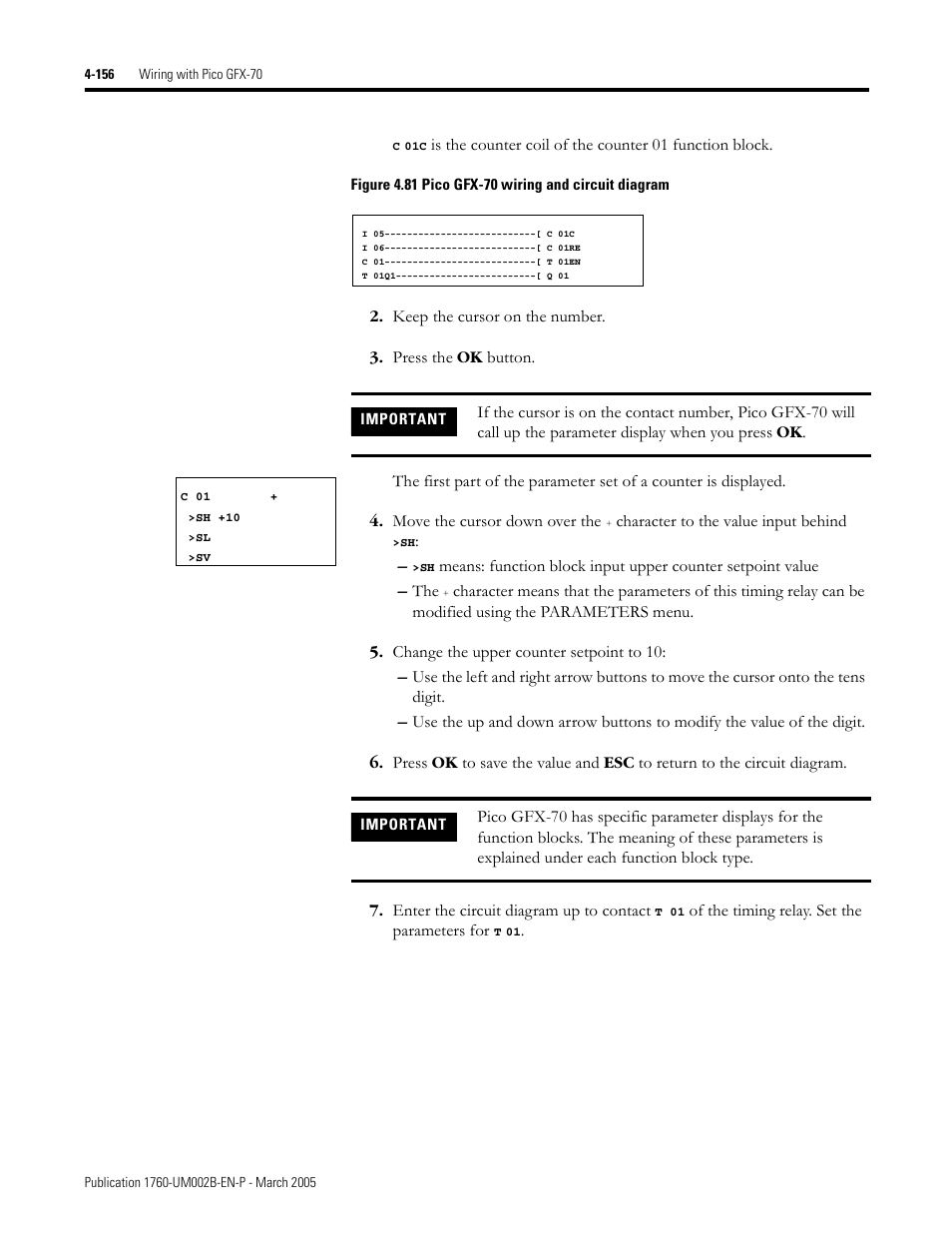 Rockwell Automation 1760-xxxx Pico GFX-70 Controllers User Manual User Manual | Page 266 / 400