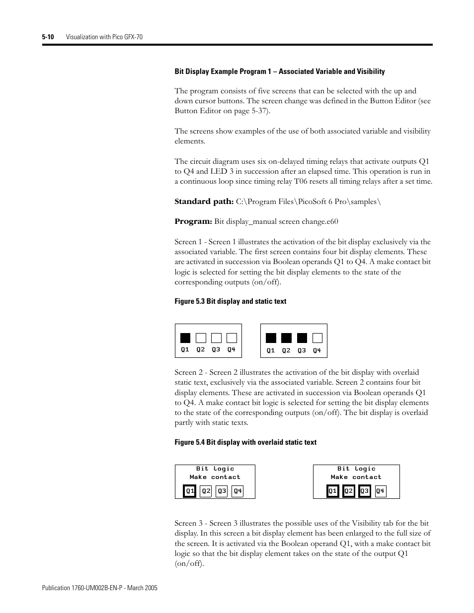 Rockwell Automation 1760-xxxx Pico GFX-70 Controllers User Manual User Manual | Page 278 / 400