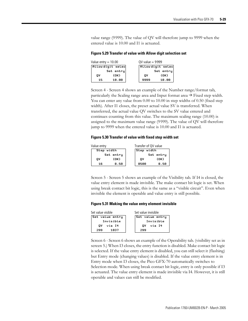 Rockwell Automation 1760-xxxx Pico GFX-70 Controllers User Manual User Manual | Page 297 / 400