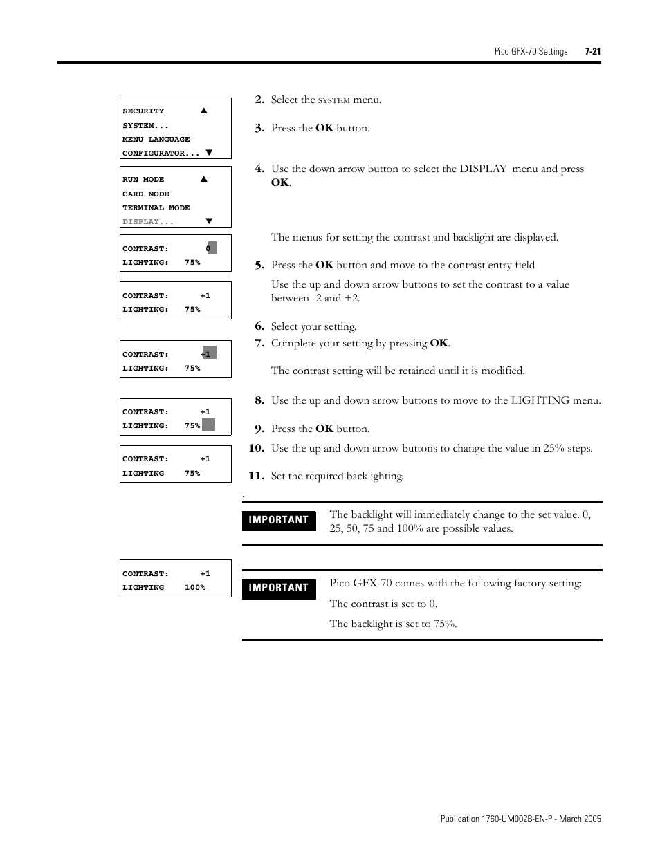 Rockwell Automation 1760-xxxx Pico GFX-70 Controllers User Manual User Manual | Page 349 / 400