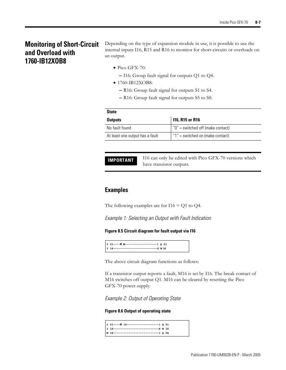 Examples -7, Examples | Rockwell Automation 1760-xxxx Pico GFX-70 Controllers User Manual User Manual | Page 361 / 400