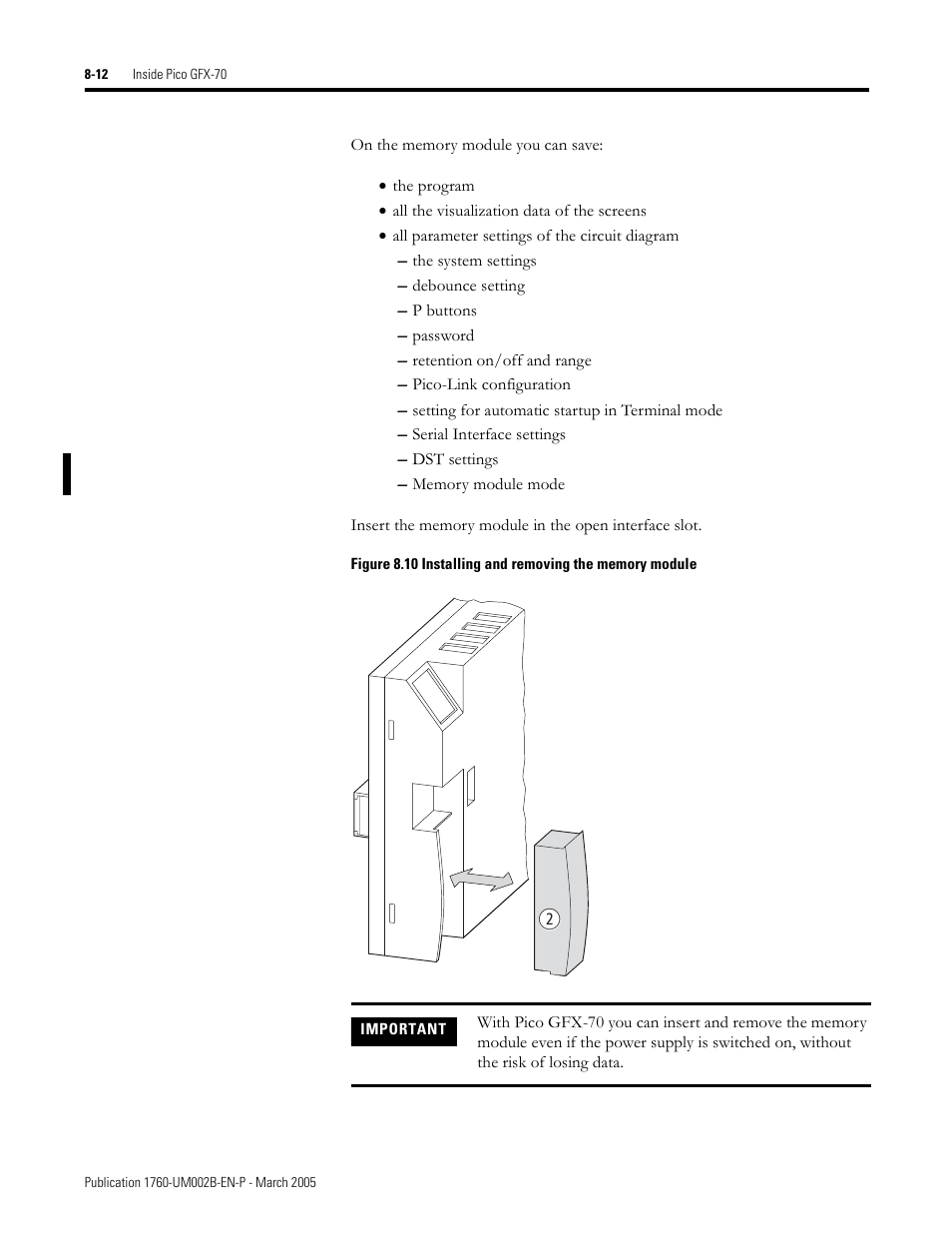 Rockwell Automation 1760-xxxx Pico GFX-70 Controllers User Manual User Manual | Page 366 / 400
