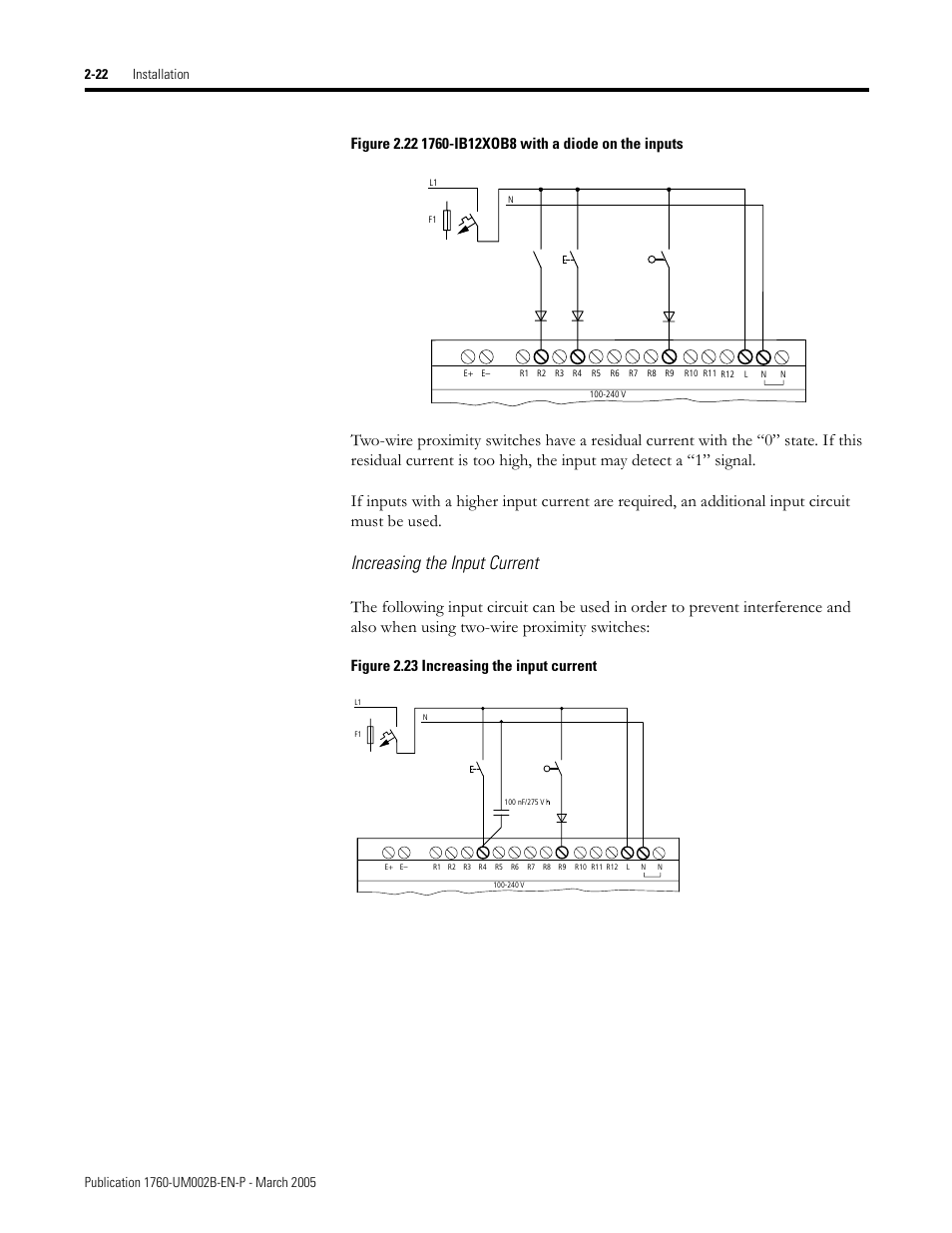 Increasing the input current, Figure 2.23 increasing the input current | Rockwell Automation 1760-xxxx Pico GFX-70 Controllers User Manual User Manual | Page 56 / 400