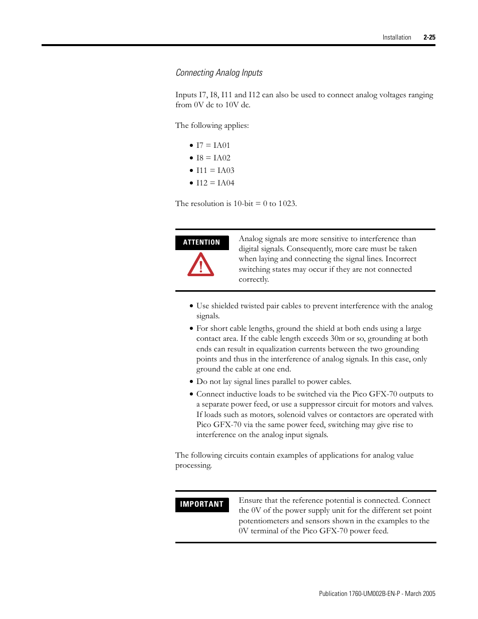 Rockwell Automation 1760-xxxx Pico GFX-70 Controllers User Manual User Manual | Page 59 / 400