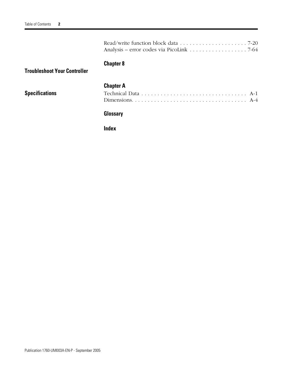 Rockwell Automation 1760-DNET Pico DeviceNet Communications Module User Manual User Manual | Page 4 / 168