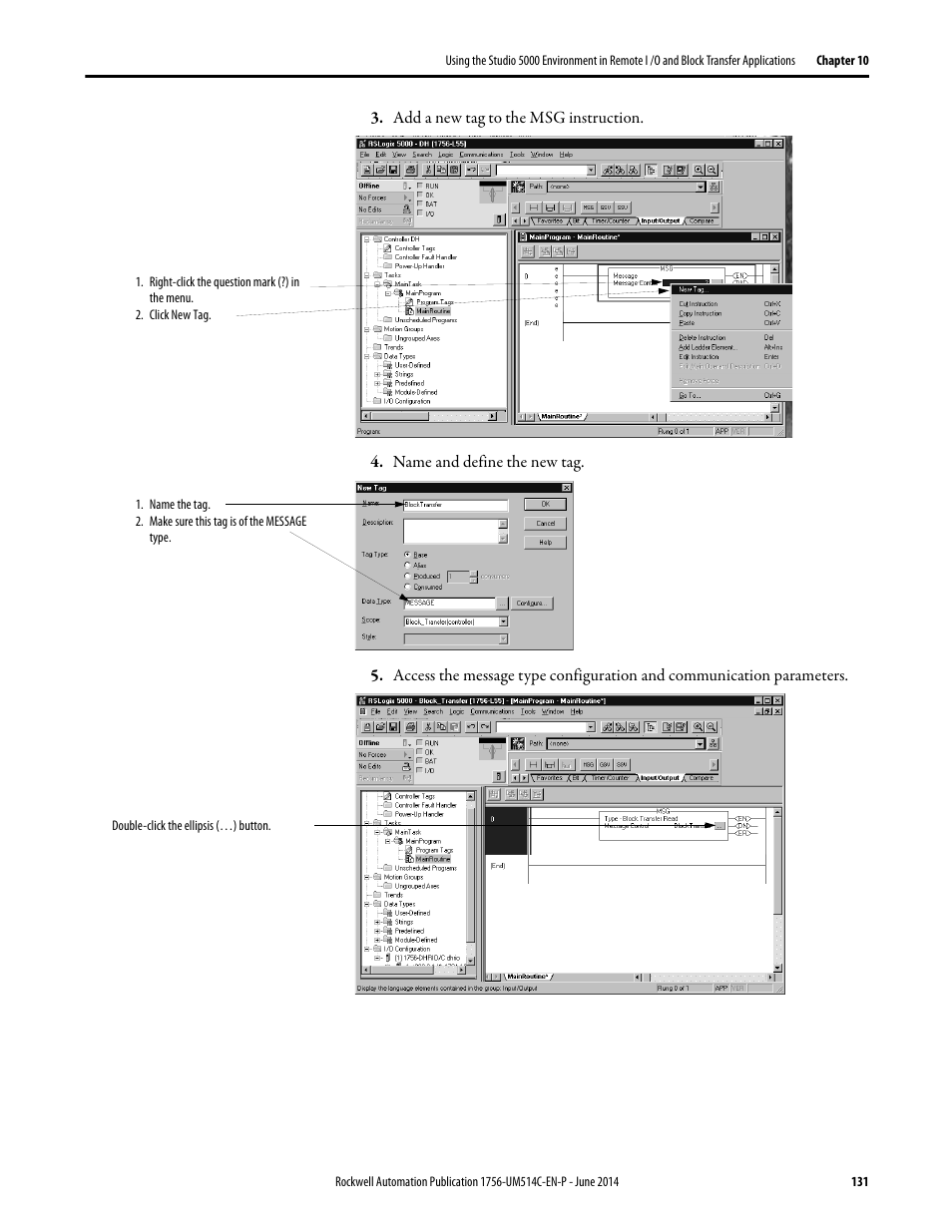 Rockwell Automation 1756-DHRIO_DHRIOXT ControlLogix Data Highway Plus-Remote I/O Communication Interface Module User Manual | Page 131 / 176