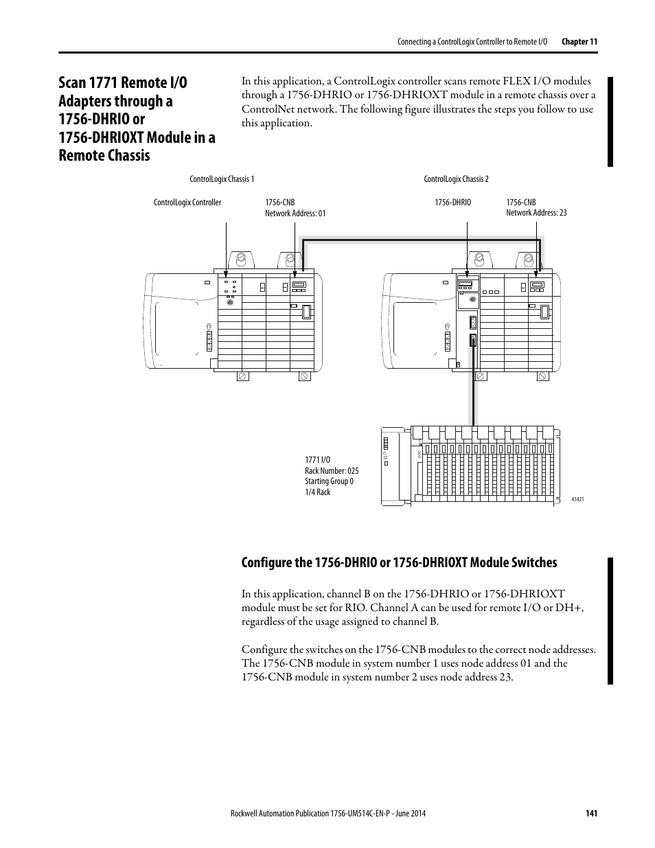 Configure the 1756-dhrio or 1756-dhrioxt | Rockwell Automation 1756-DHRIO_DHRIOXT ControlLogix Data Highway Plus-Remote I/O Communication Interface Module User Manual | Page 141 / 176