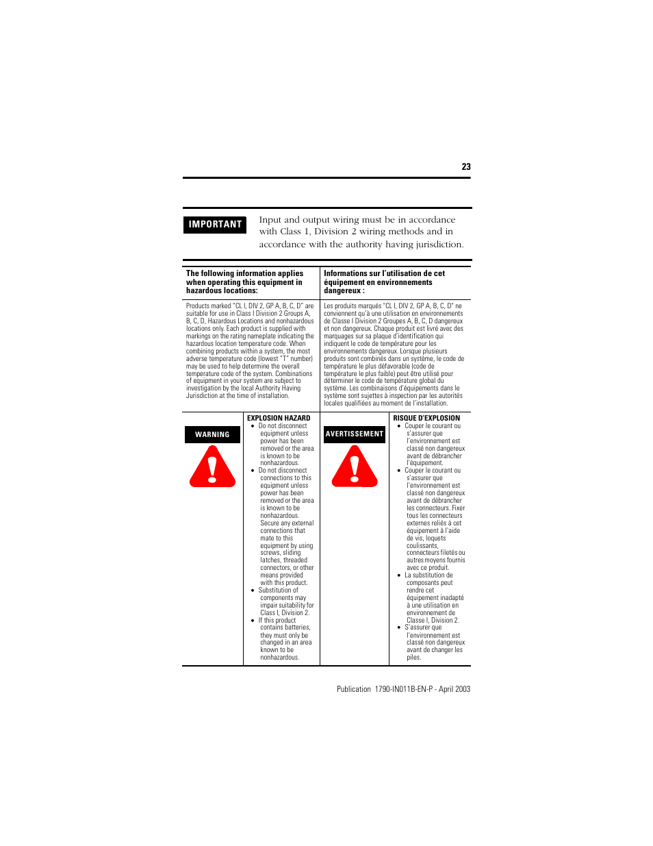 Rockwell Automation 1790-XXXX CompactBlock LDX I/O DeviceNet RTD and Thermocouple User Manual | Page 23 / 24