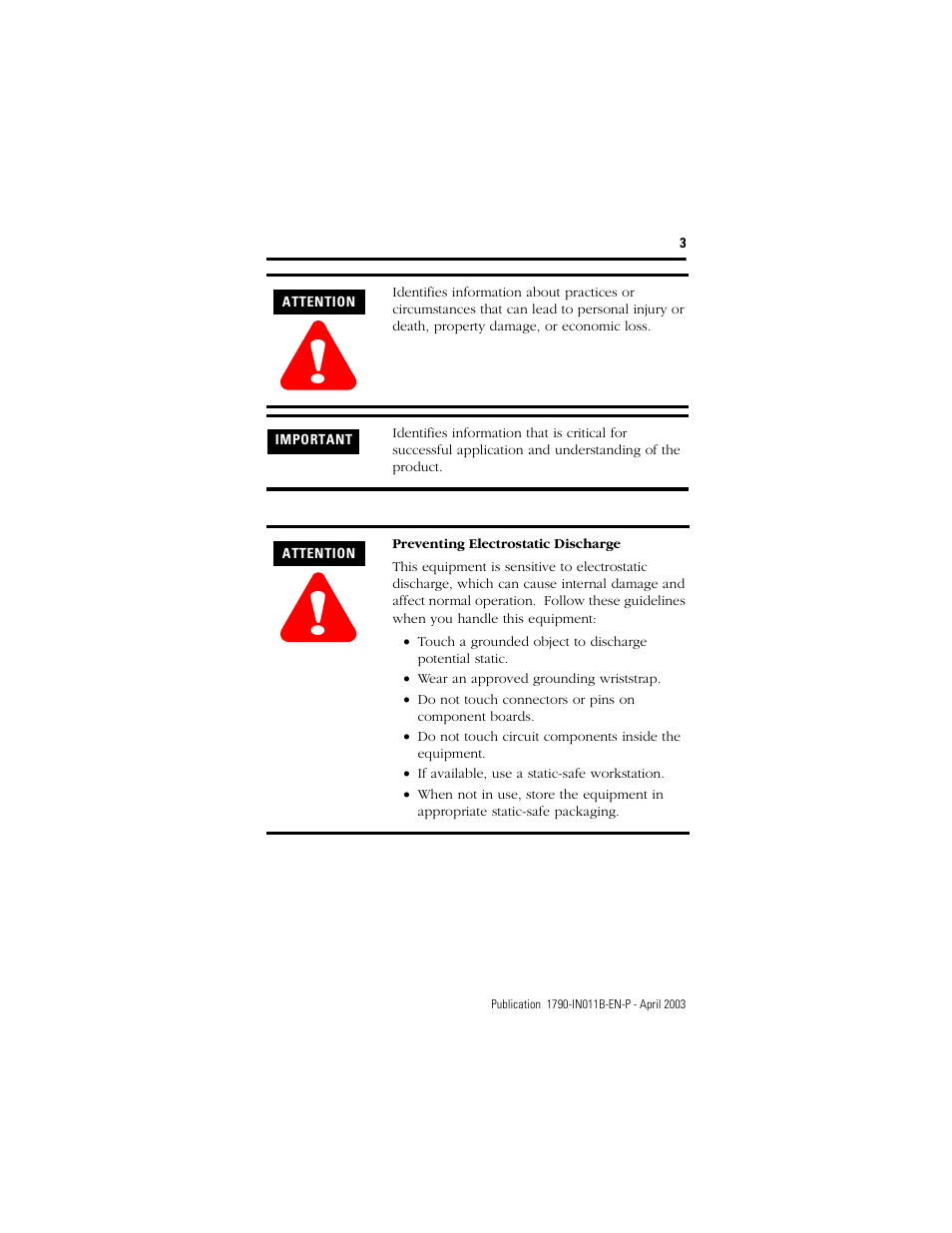 Rockwell Automation 1790-XXXX CompactBlock LDX I/O DeviceNet RTD and Thermocouple User Manual | Page 3 / 24