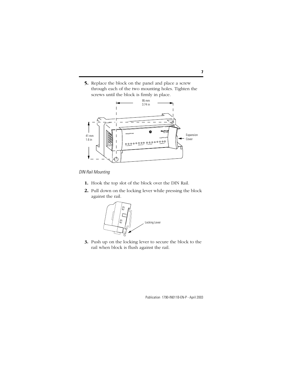 Rockwell Automation 1790-XXXX CompactBlock LDX I/O DeviceNet RTD and Thermocouple User Manual | Page 7 / 24