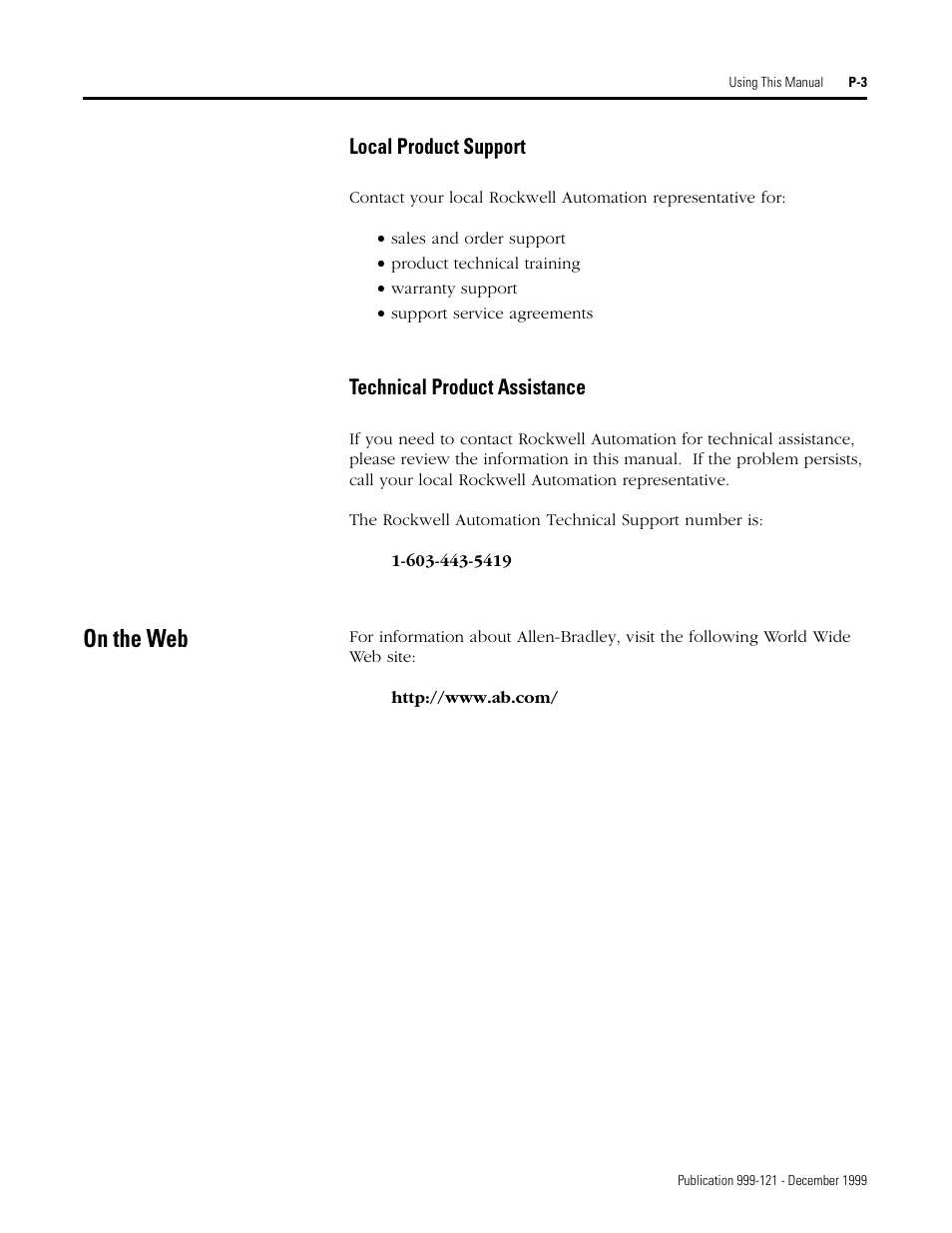 On the web | Rockwell Automation 1746-HSTP1 Stepper Controller Module/ User Manual User Manual | Page 10 / 82