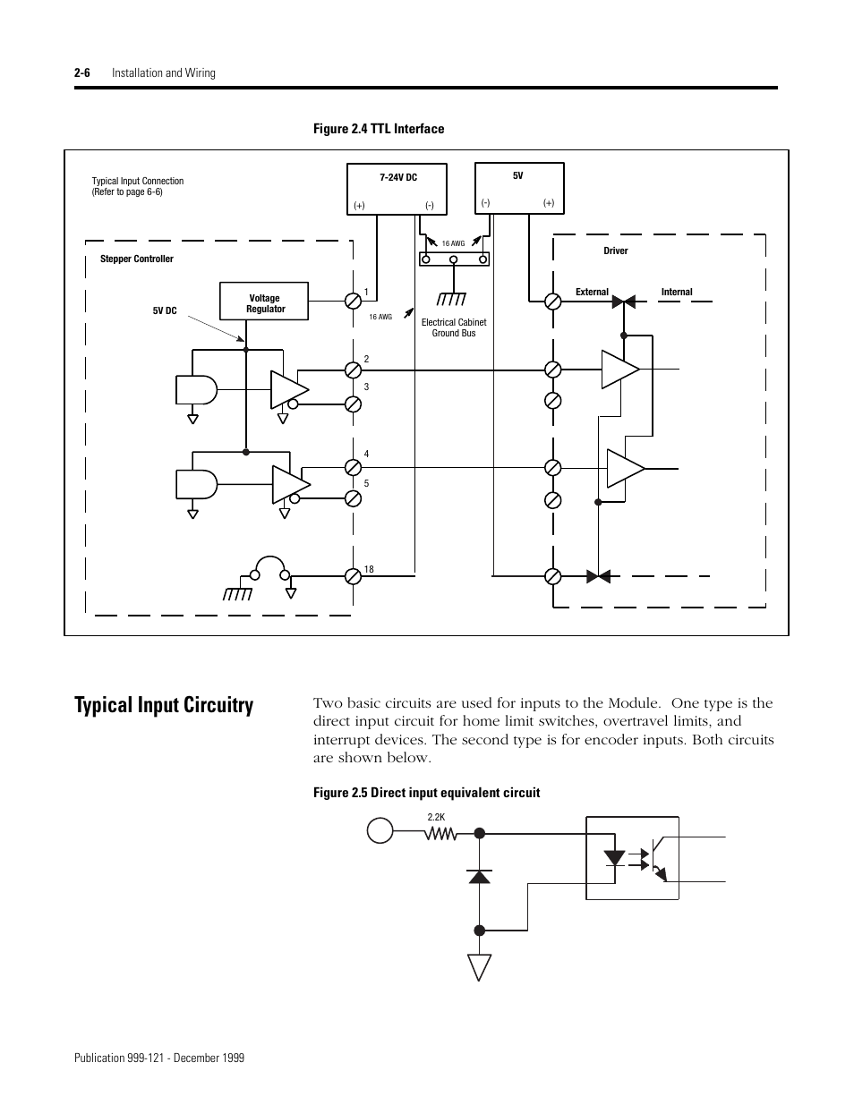 Typical input circuitry | Rockwell Automation 1746-HSTP1 Stepper Controller Module/ User Manual User Manual | Page 23 / 82