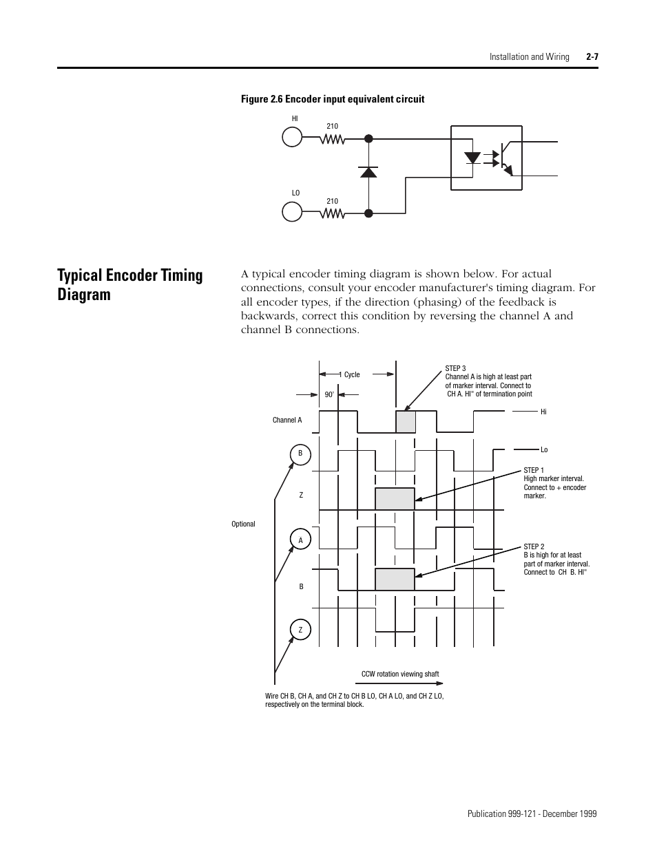 Typical encoder timing diagram | Rockwell Automation 1746-HSTP1 Stepper Controller Module/ User Manual User Manual | Page 24 / 82