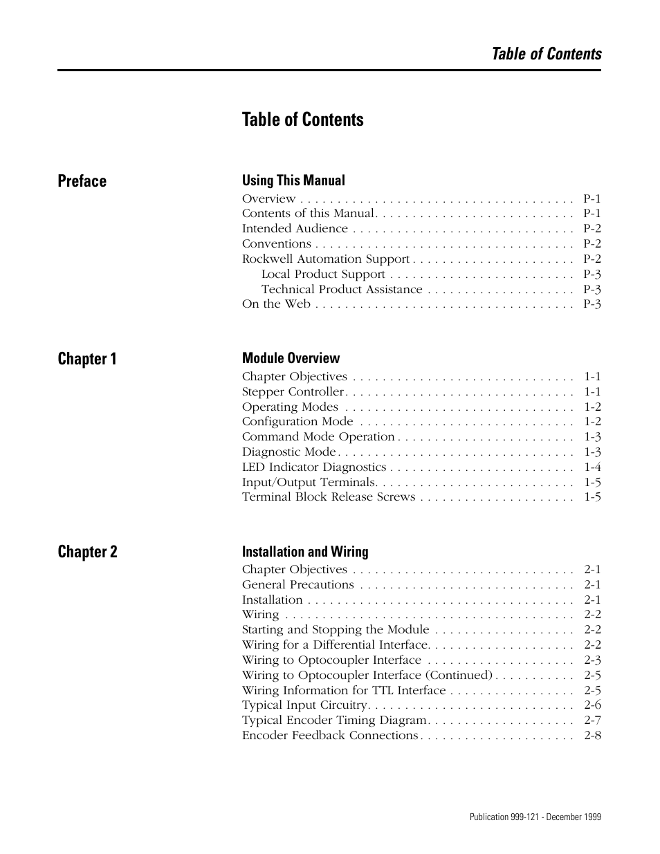 Rockwell Automation 1746-HSTP1 Stepper Controller Module/ User Manual User Manual | Page 4 / 82