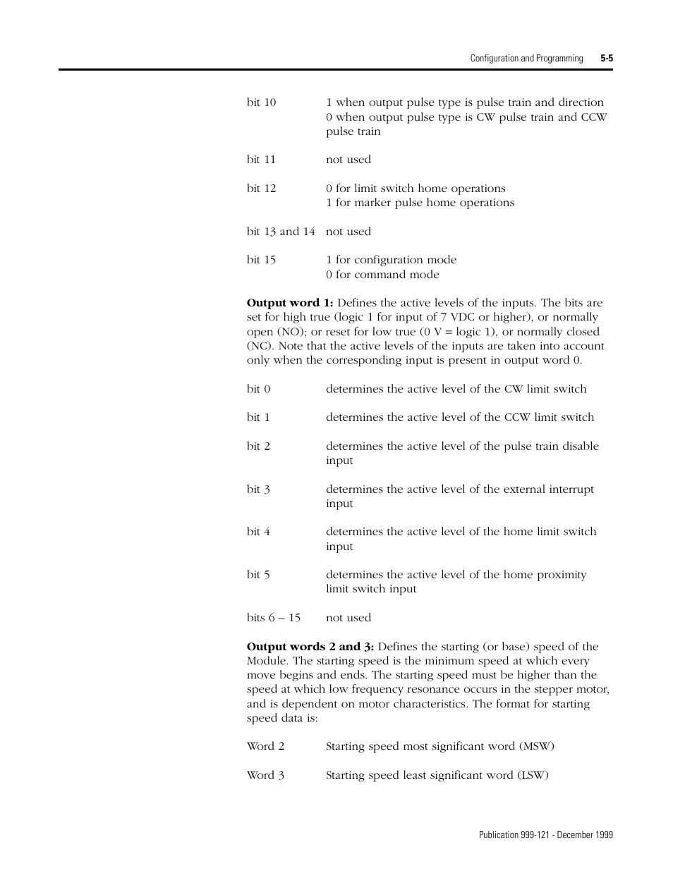 Rockwell Automation 1746-HSTP1 Stepper Controller Module/ User Manual User Manual | Page 40 / 82
