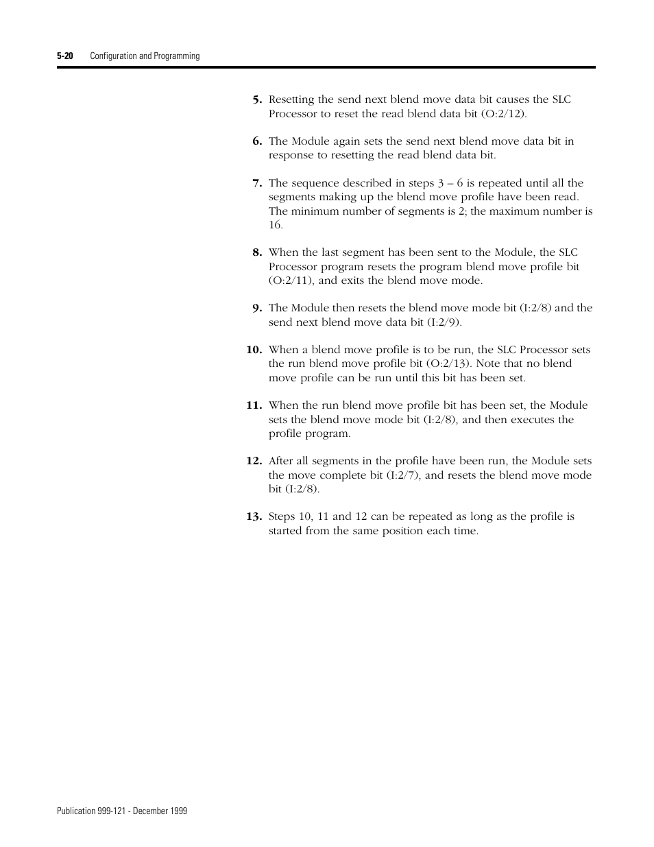 Rockwell Automation 1746-HSTP1 Stepper Controller Module/ User Manual User Manual | Page 55 / 82