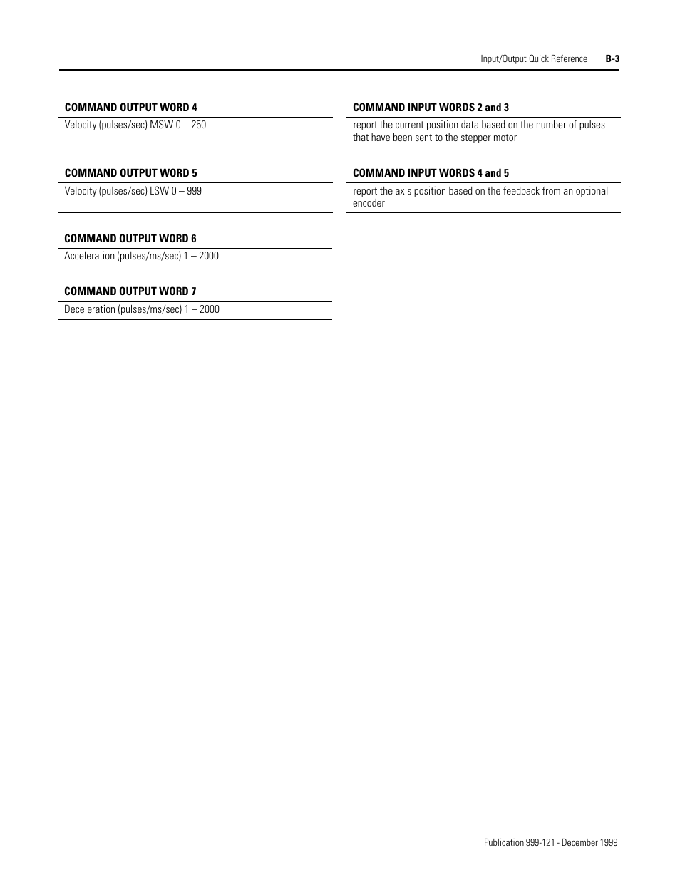 Rockwell Automation 1746-HSTP1 Stepper Controller Module/ User Manual User Manual | Page 78 / 82