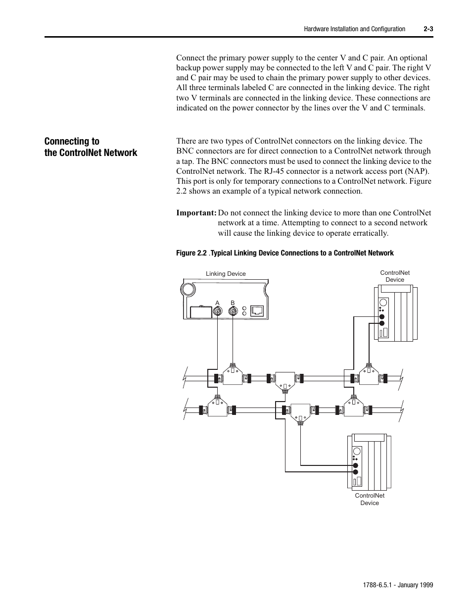 Connecting to the controlnet network | Rockwell Automation 1788-CN2FF ControlNet-to-FOUNDATION Fieldbus H1 Linking Device User Manual User Manual | Page 13 / 56