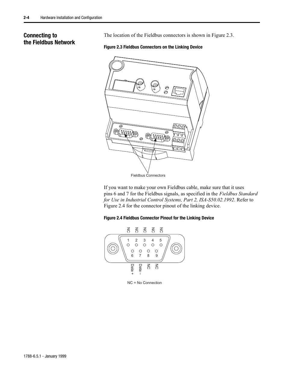 Connecting to the fieldbus network | Rockwell Automation 1788-CN2FF ControlNet-to-FOUNDATION Fieldbus H1 Linking Device User Manual User Manual | Page 14 / 56