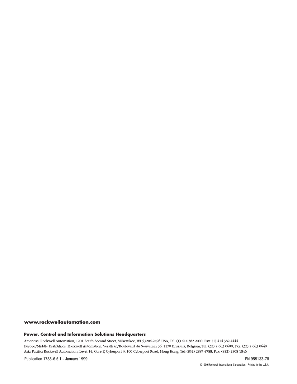 Rockwell Automation 1788-CN2FF ControlNet-to-FOUNDATION Fieldbus H1 Linking Device User Manual User Manual | Page 56 / 56