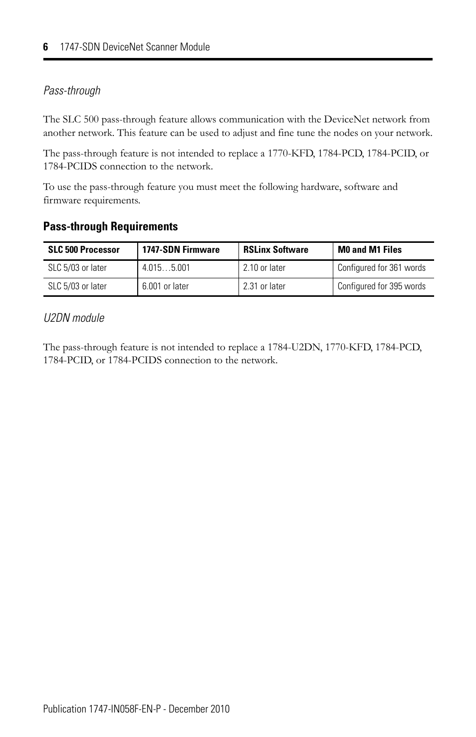 Rockwell Automation 1747-SDN 1747-SDN DeviceNet Scanner Installation Instructions User Manual | Page 6 / 20