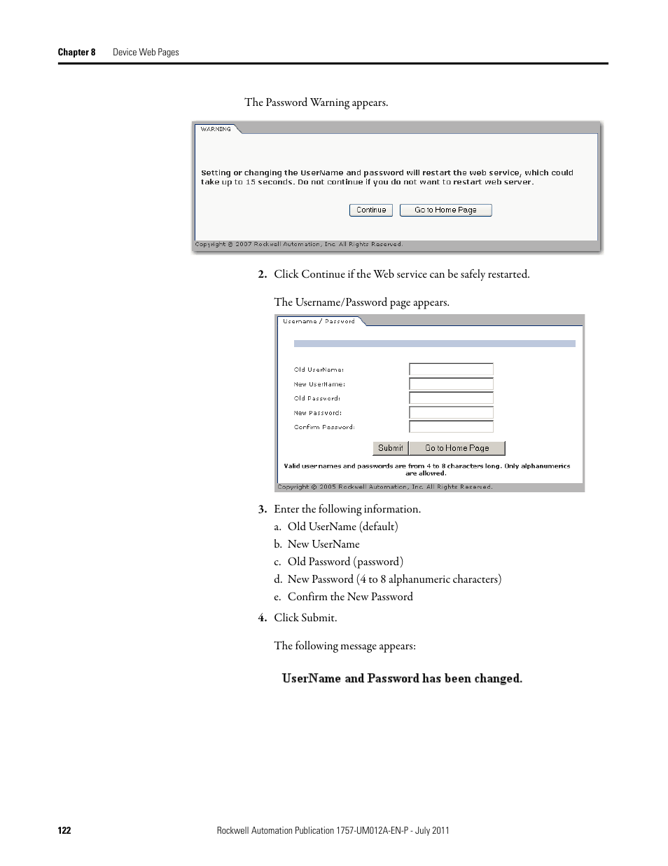 Rockwell Automation 1757-FFLDC4 FOUNDATION Fieldbus System User Manual User Manual | Page 122 / 184