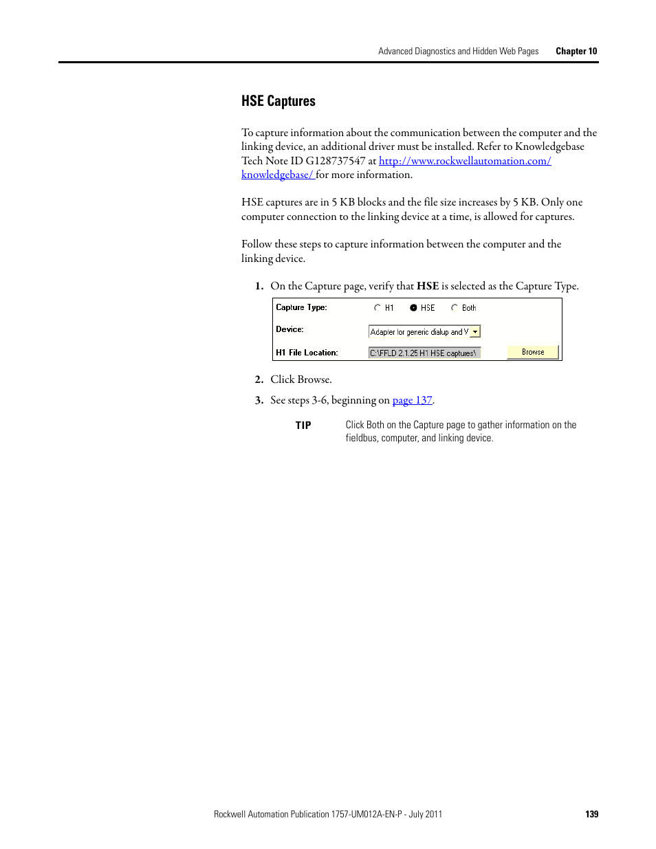 Hse captures | Rockwell Automation 1757-FFLDC4 FOUNDATION Fieldbus System User Manual User Manual | Page 139 / 184