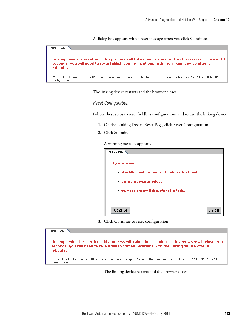 Rockwell Automation 1757-FFLDC4 FOUNDATION Fieldbus System User Manual User Manual | Page 143 / 184