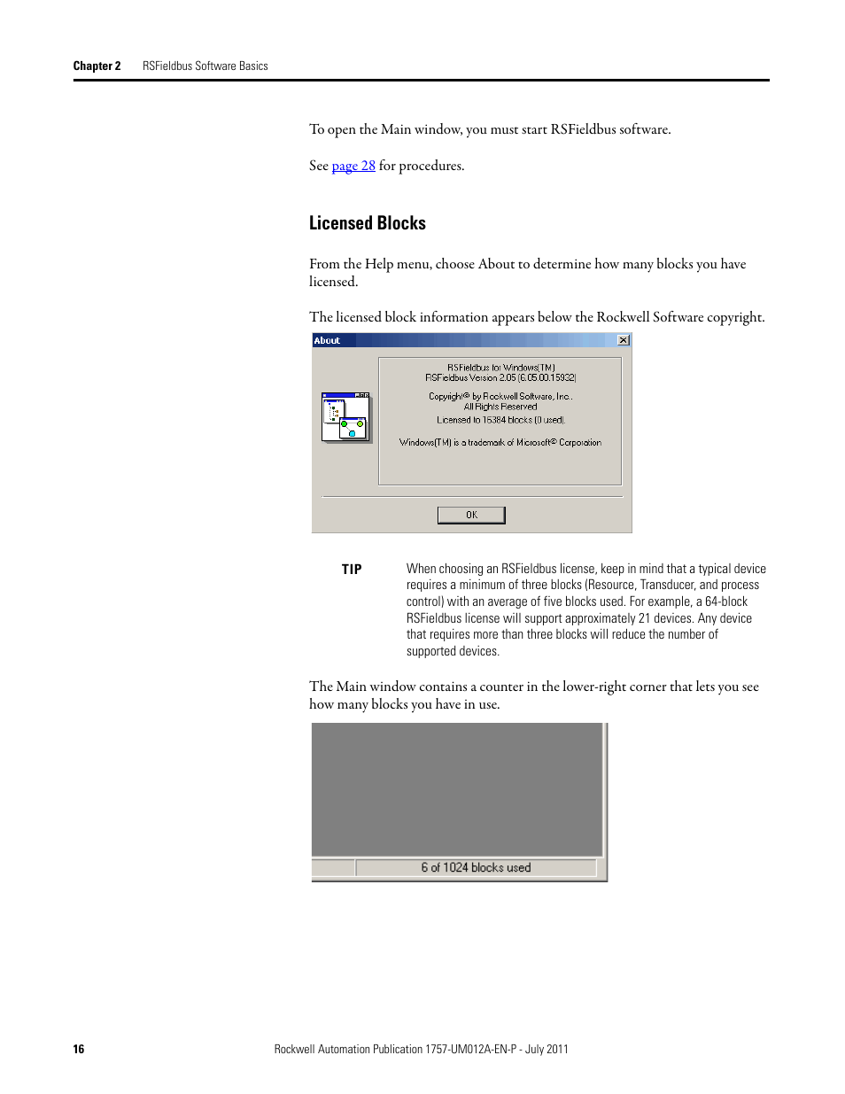 Licensed blocks | Rockwell Automation 1757-FFLDC4 FOUNDATION Fieldbus System User Manual User Manual | Page 16 / 184