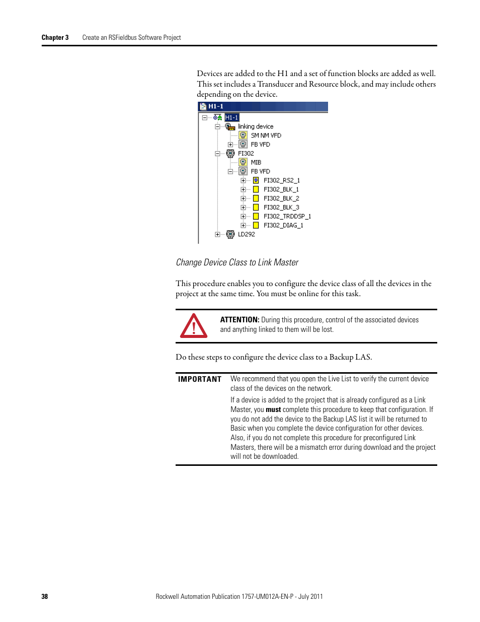 Rockwell Automation 1757-FFLDC4 FOUNDATION Fieldbus System User Manual User Manual | Page 38 / 184