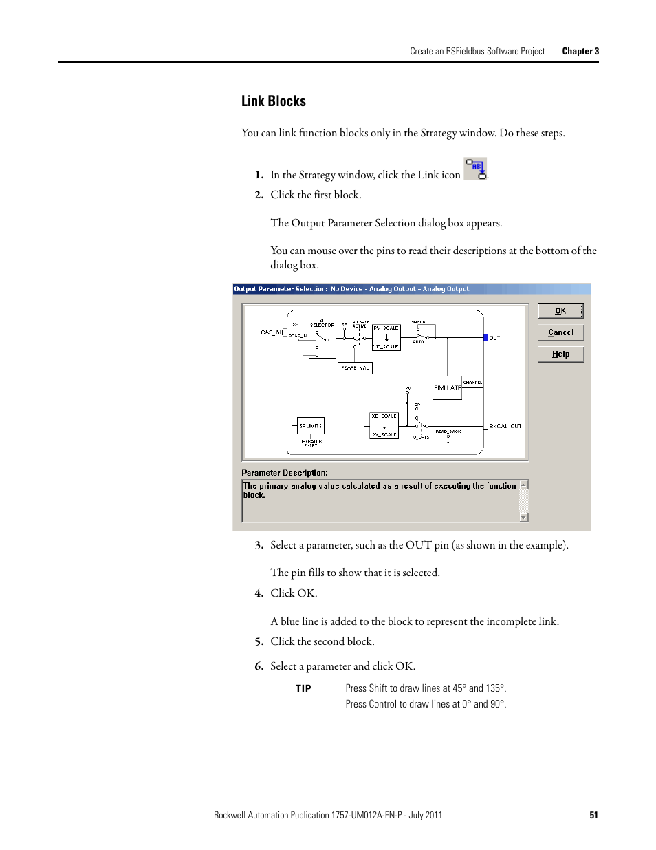 Link blocks | Rockwell Automation 1757-FFLDC4 FOUNDATION Fieldbus System User Manual User Manual | Page 51 / 184