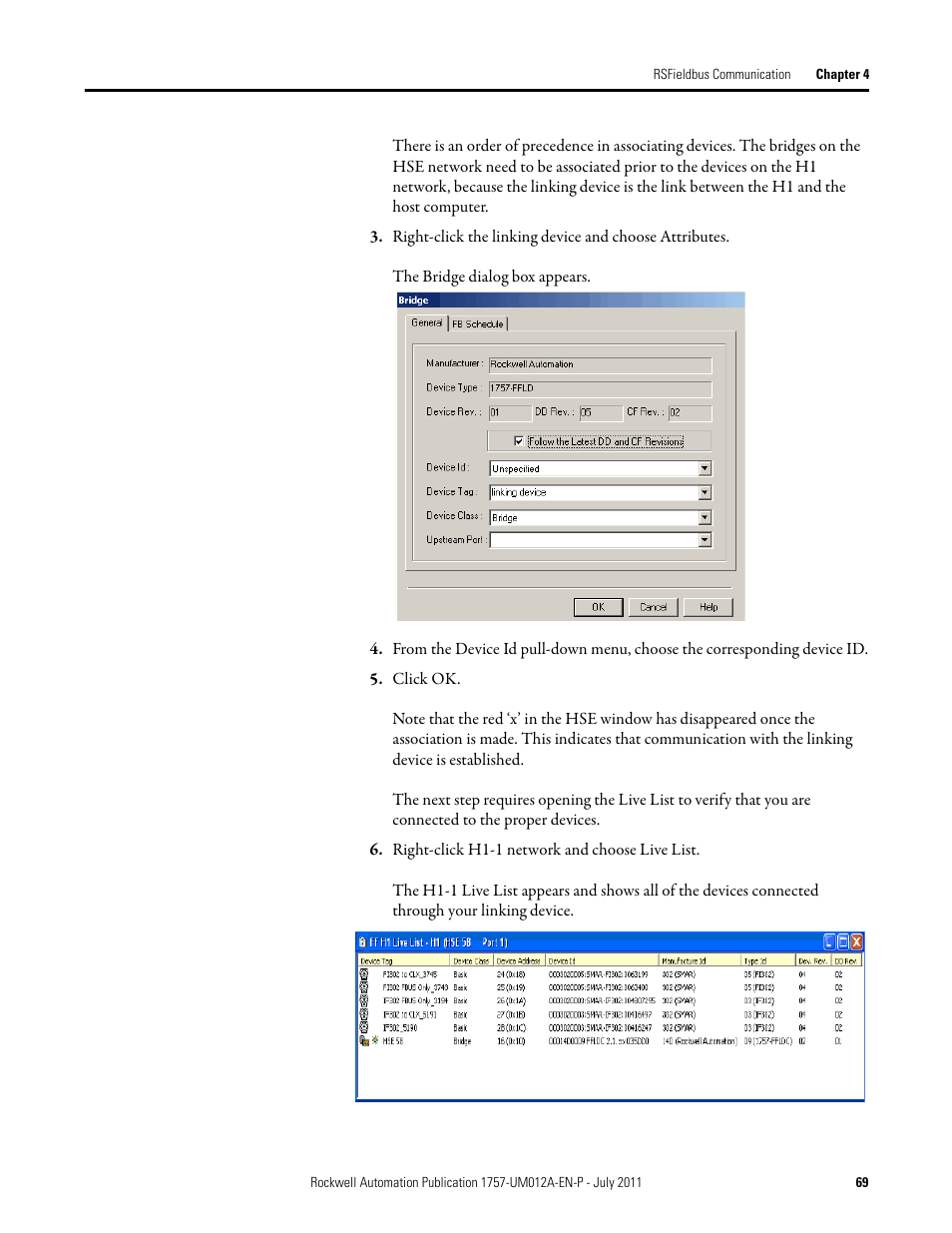 Rockwell Automation 1757-FFLDC4 FOUNDATION Fieldbus System User Manual User Manual | Page 69 / 184