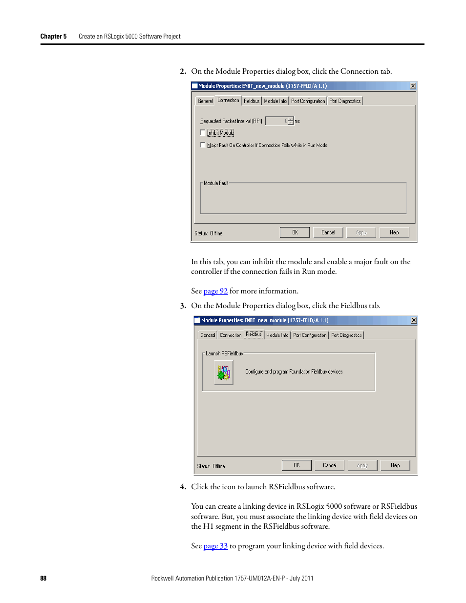 Rockwell Automation 1757-FFLDC4 FOUNDATION Fieldbus System User Manual User Manual | Page 88 / 184