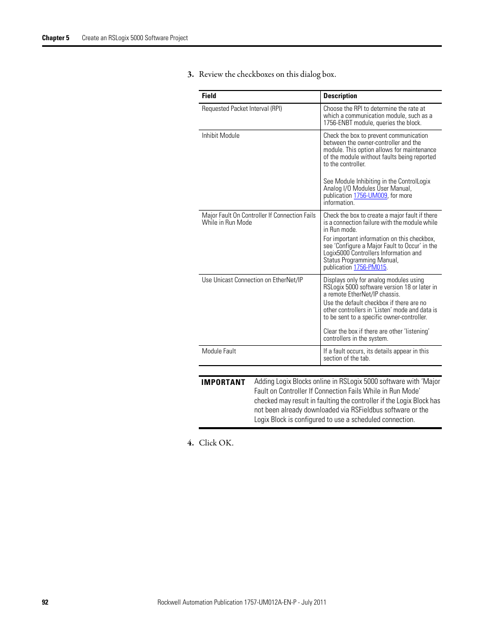 Rockwell Automation 1757-FFLDC4 FOUNDATION Fieldbus System User Manual User Manual | Page 92 / 184