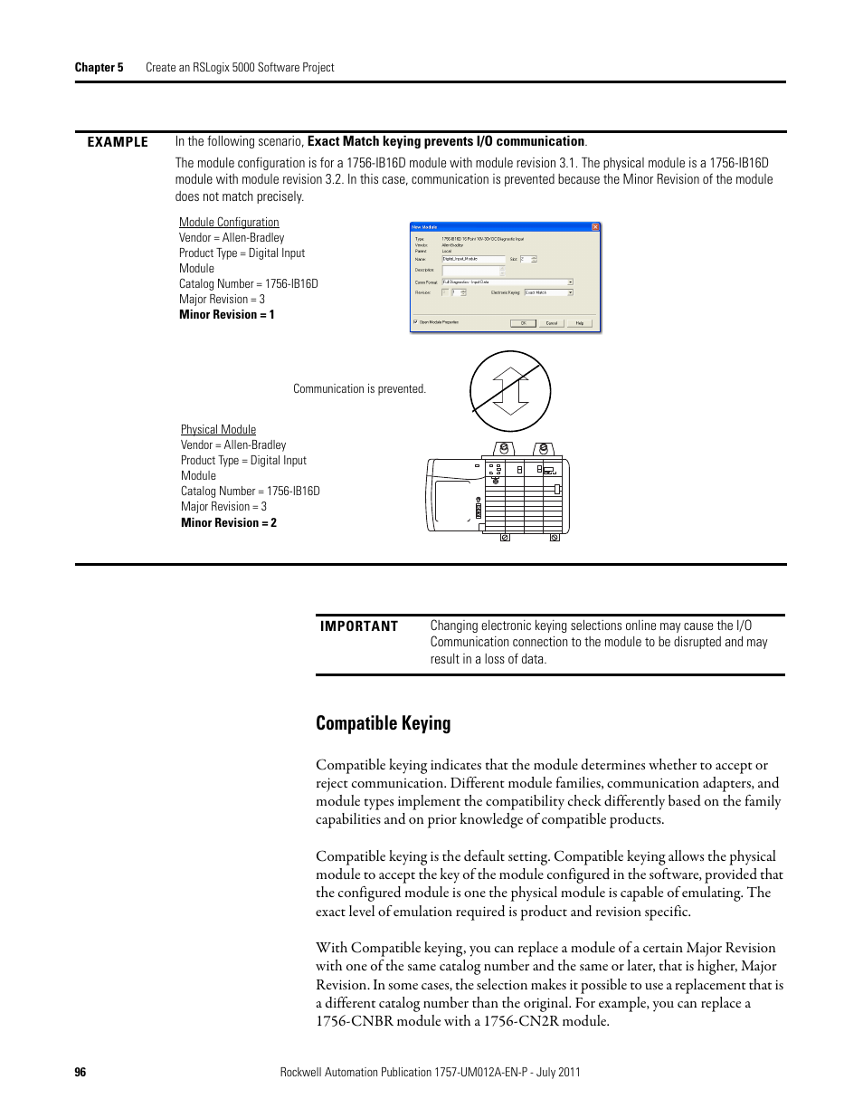 Compatible keying | Rockwell Automation 1757-FFLDC4 FOUNDATION Fieldbus System User Manual User Manual | Page 96 / 184