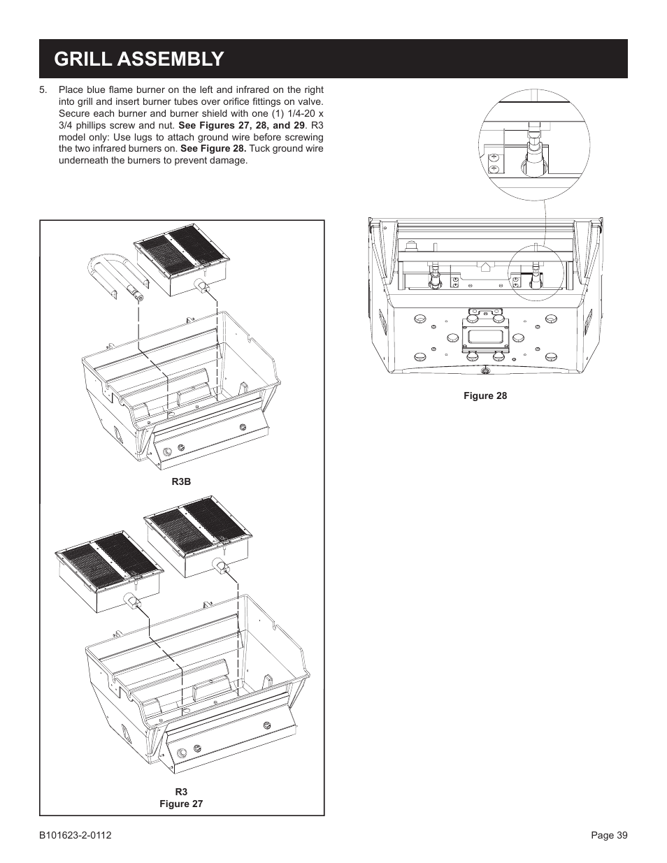 Grill assembly | Broilmaster P4XF-1 User Manual | Page 39 / 56