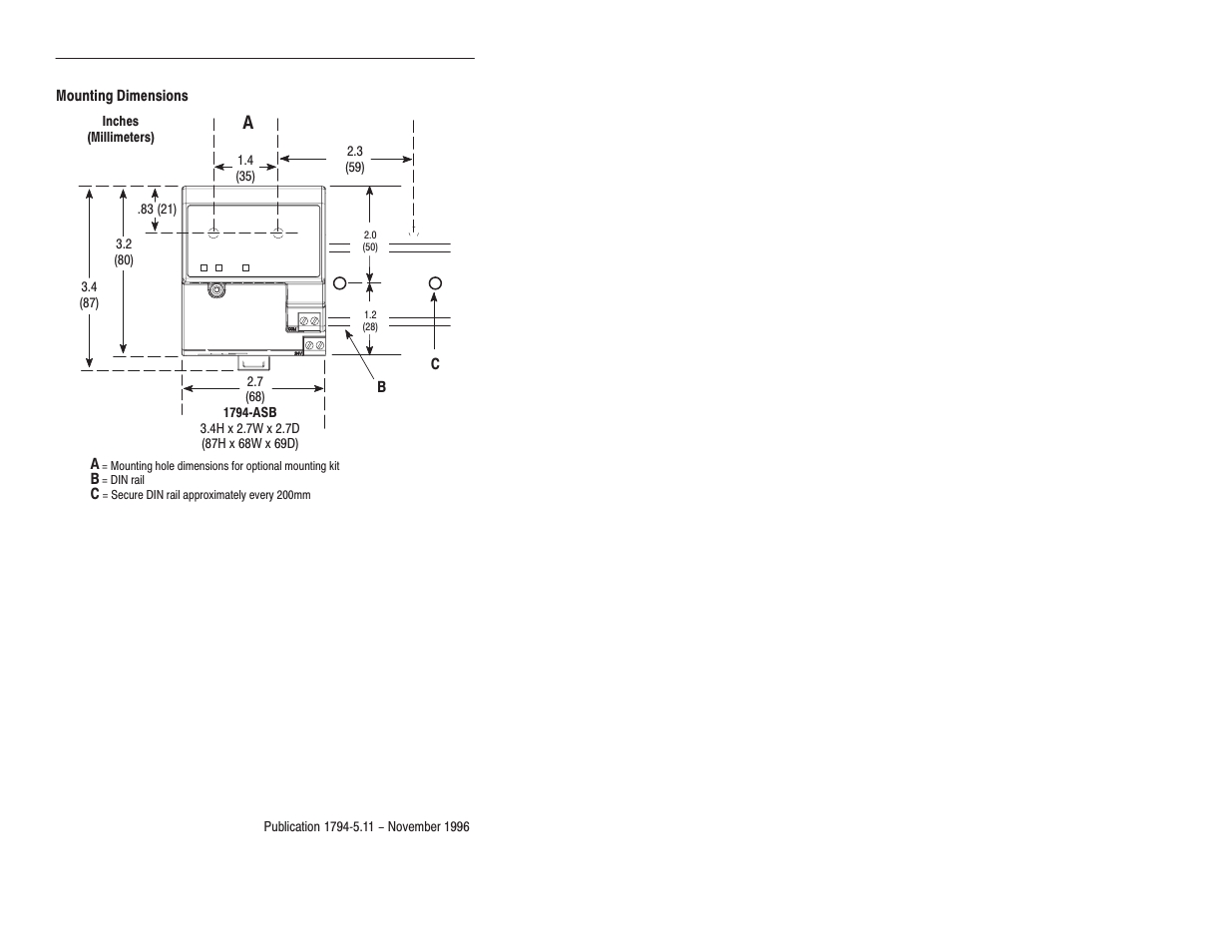 Rockwell Automation 1794-ASB Remote Flex I/O Adapter Installation Instructions User Manual | Page 11 / 12
