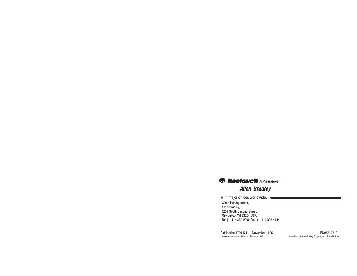 Rockwell Automation 1794-ASB Remote Flex I/O Adapter Installation Instructions User Manual | Page 12 / 12