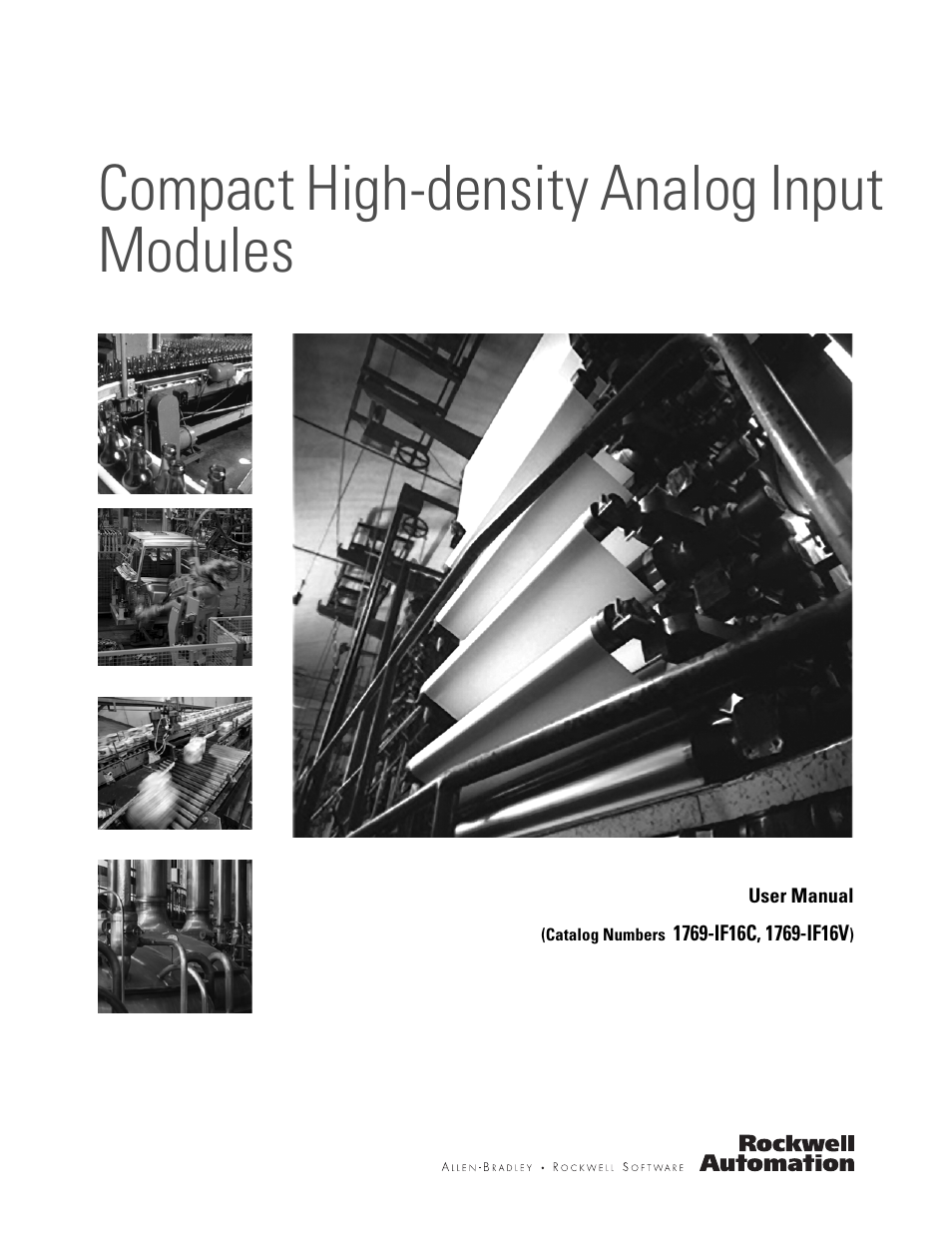 Rockwell Automation 1769-IF16V Compact High Density Analog Input Modules User Manual | 84 pages