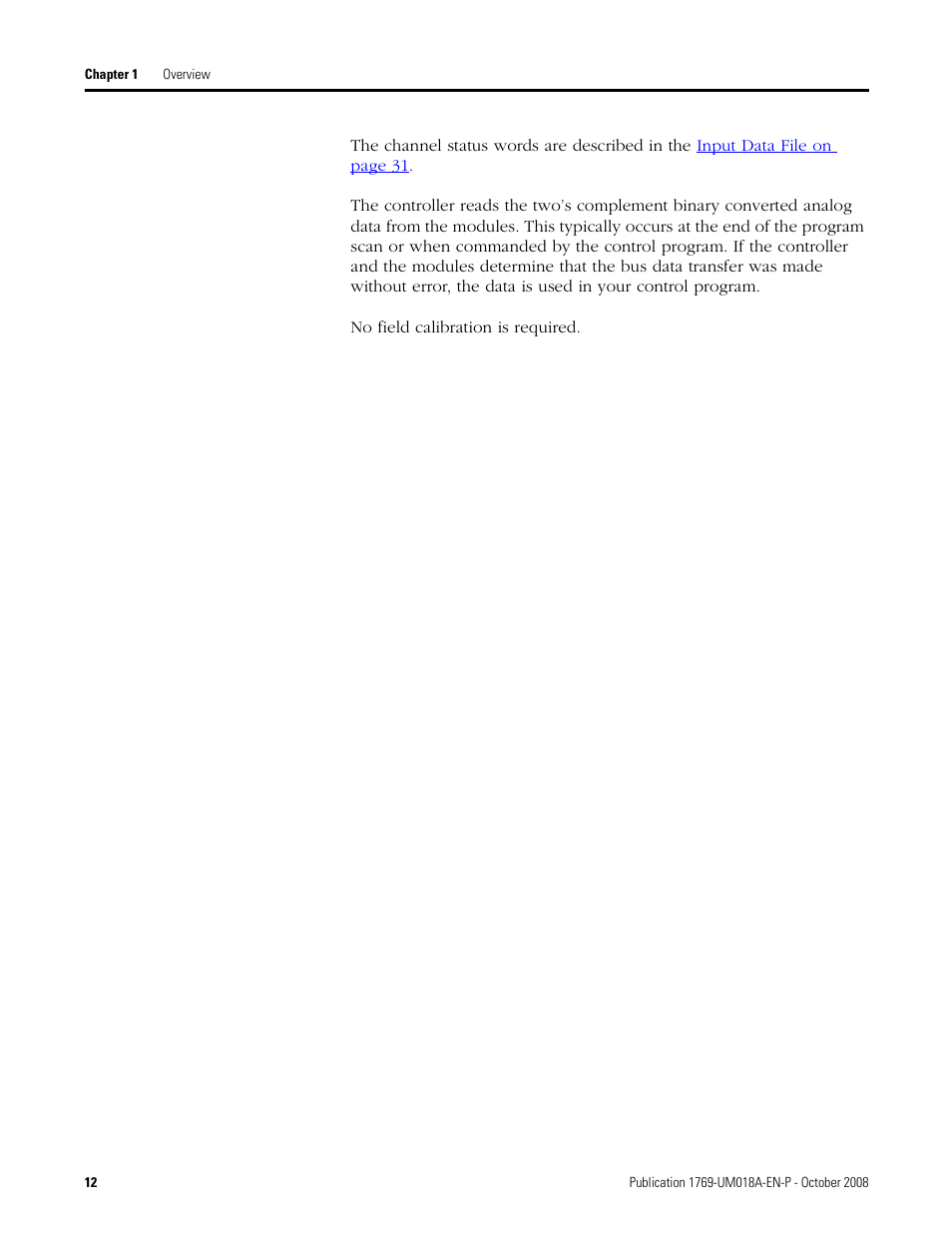 Rockwell Automation 1769-IF16V Compact High Density Analog Input Modules User Manual | Page 12 / 84
