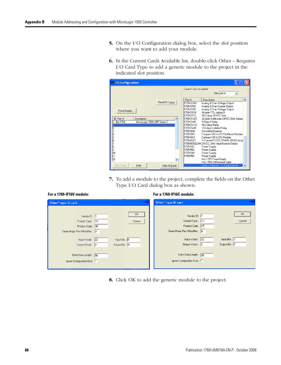 Rockwell Automation 1769-IF16V Compact High Density Analog Input Modules User Manual | Page 66 / 84