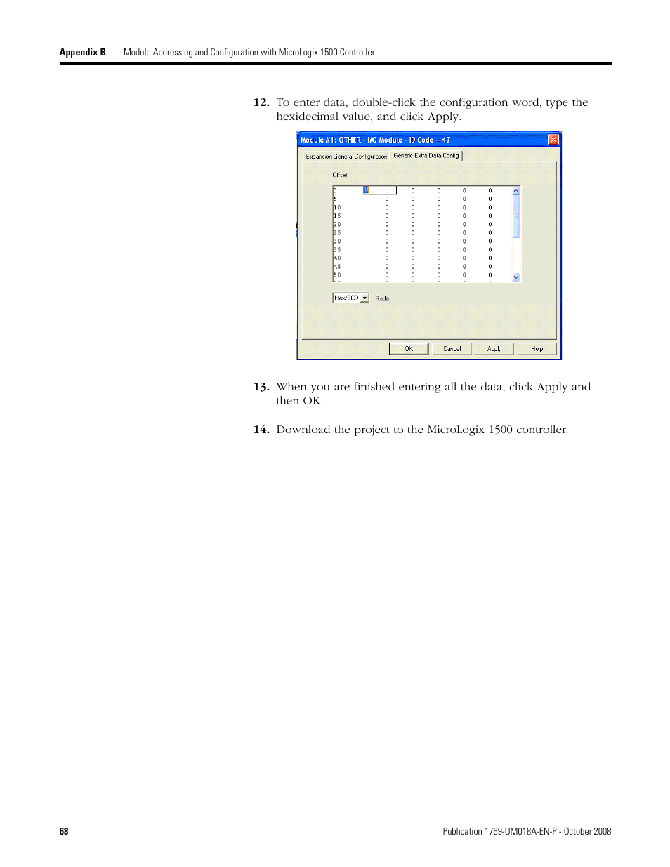 Rockwell Automation 1769-IF16V Compact High Density Analog Input Modules User Manual | Page 68 / 84