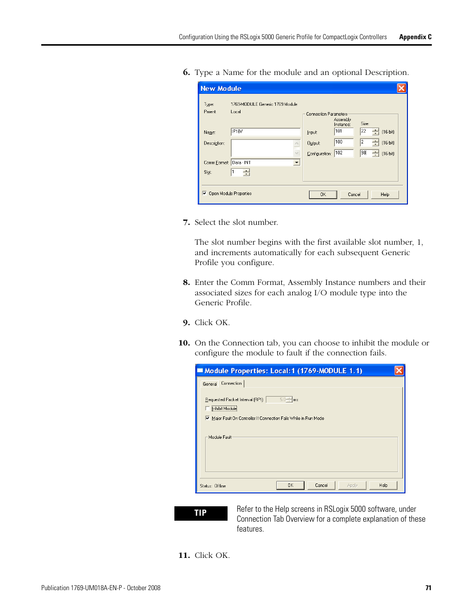 Rockwell Automation 1769-IF16V Compact High Density Analog Input Modules User Manual | Page 71 / 84