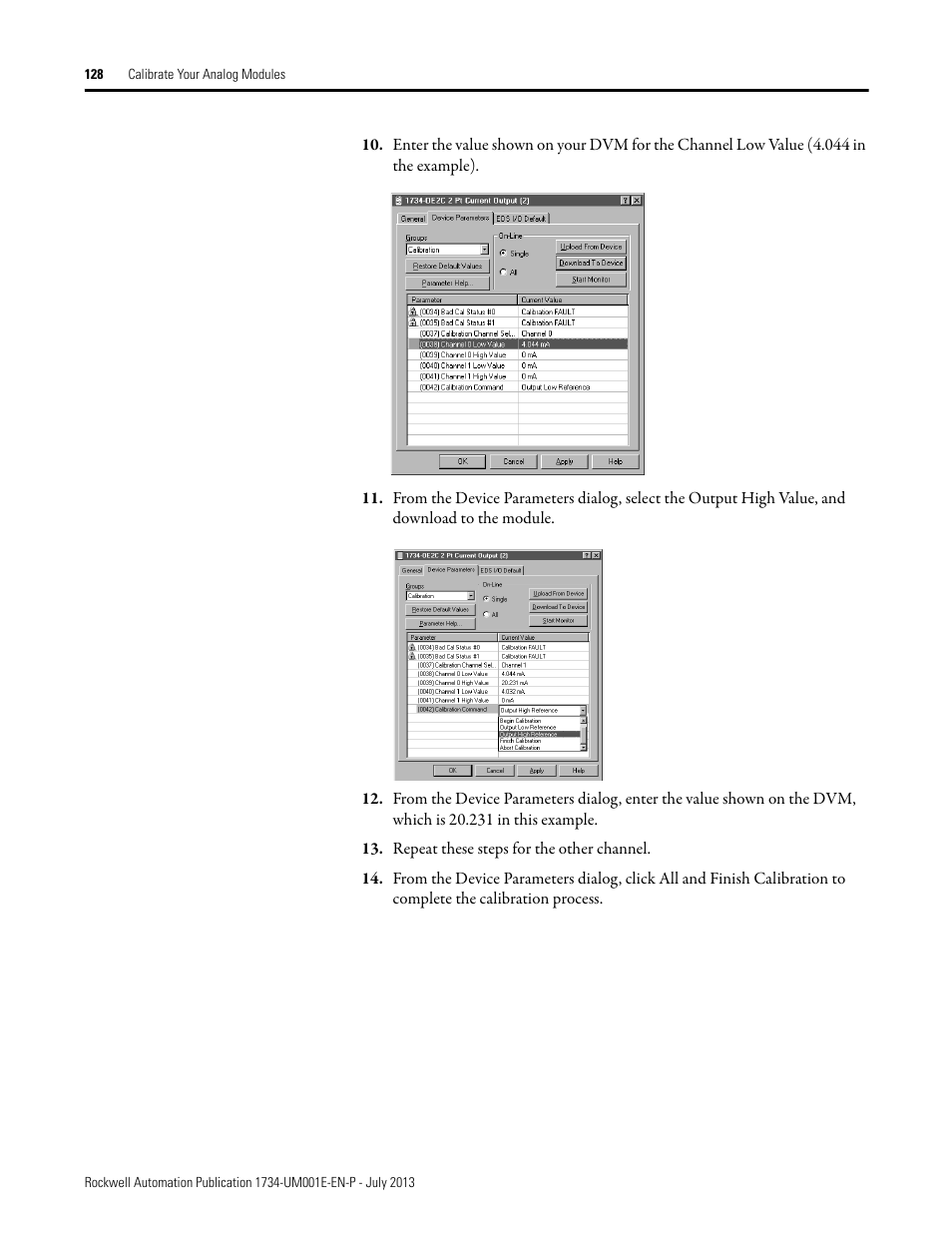Rockwell Automation 1734-XXXX POINT I/O Digital and Analog Modules and POINTBlock I/O Modules User Manual | Page 126 / 221